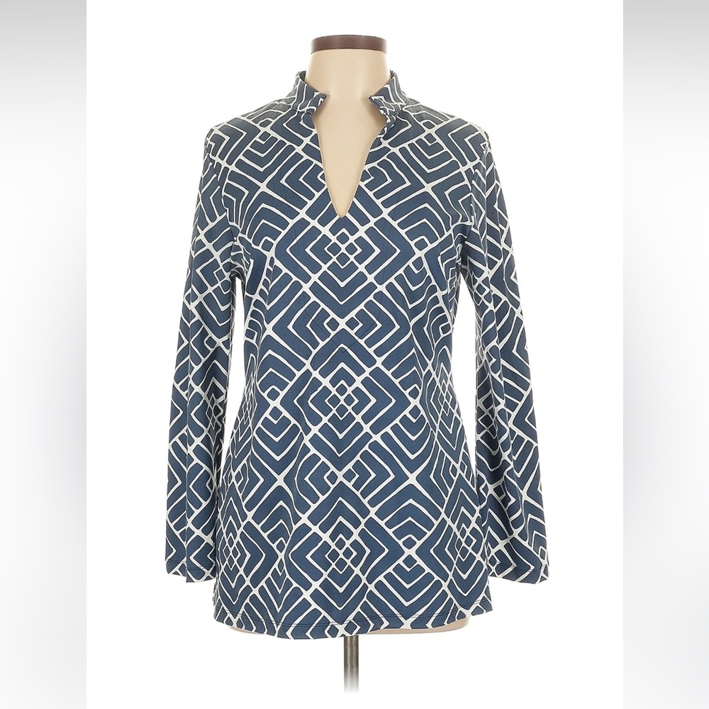 Mahi Gold Tunic Top, size large.